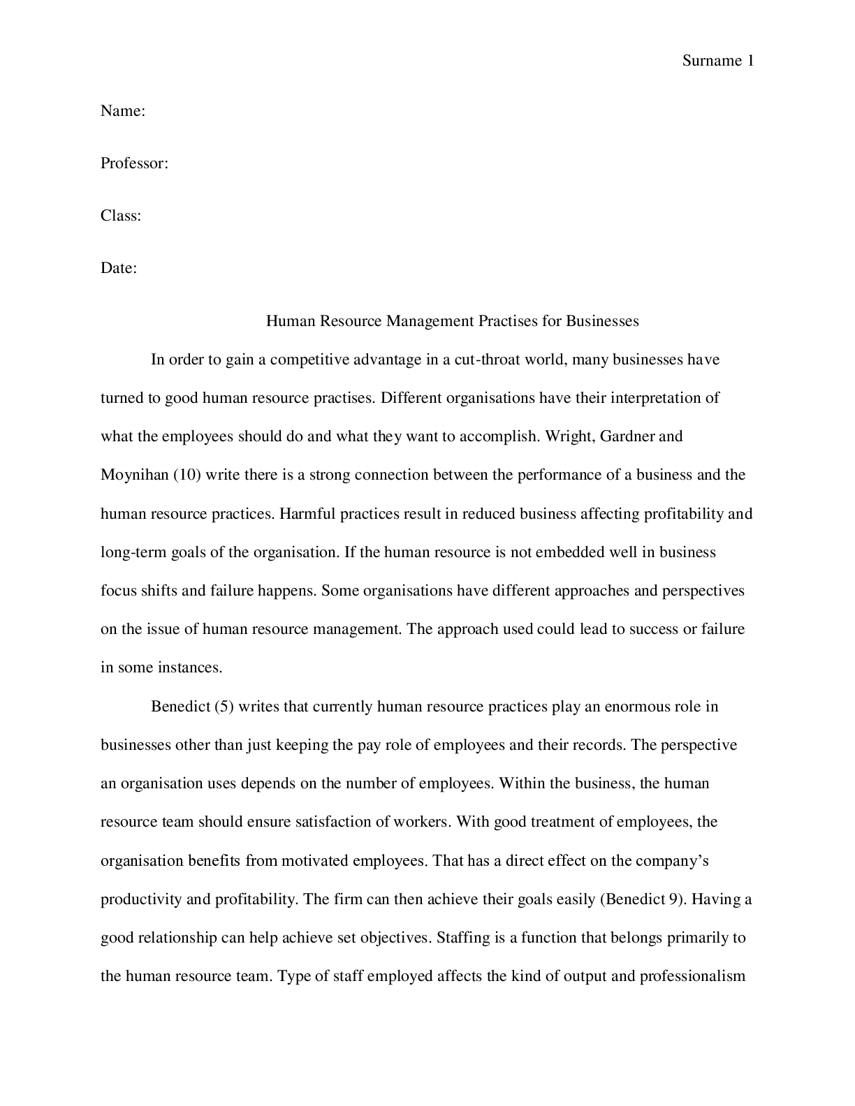 Preview image for Human Resource Management Practises for Businesses